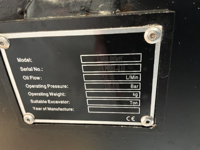 2026 G-Force 800LM Hydraulic Flail Mower for Excavators (Unused)