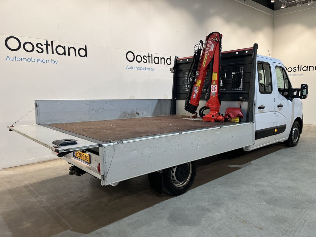 Renault Master 2.3 dCi 145 PK L3 145 PK Open Laadbak / Fassi Kraan / Euro 6 / Airco / Trekhaak / Cruise Control / 3-Zits / 24.300 KM !!