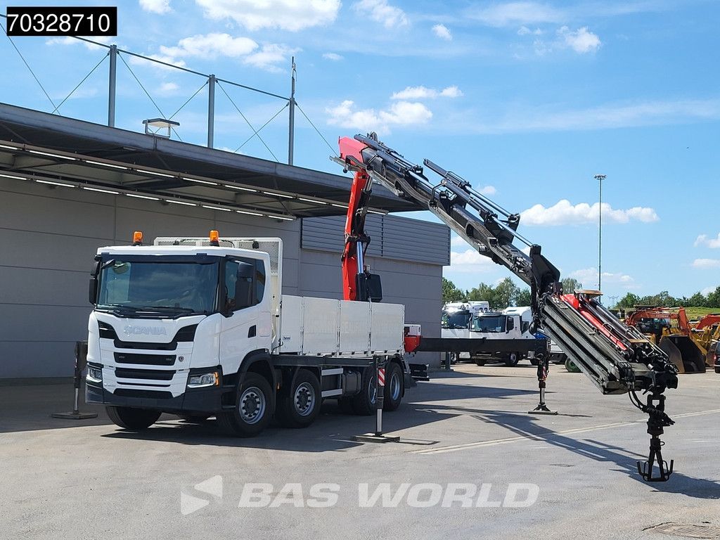 Scania G450 8X4 FASSI F710RA.2.25 Crane kran + Jib 5+6 Full Steel Big-axle Euro 6