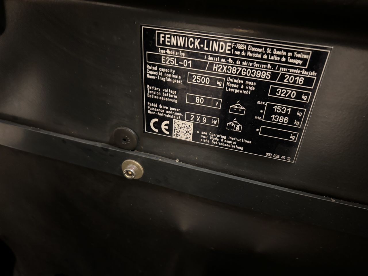 Linde E25L-01-387