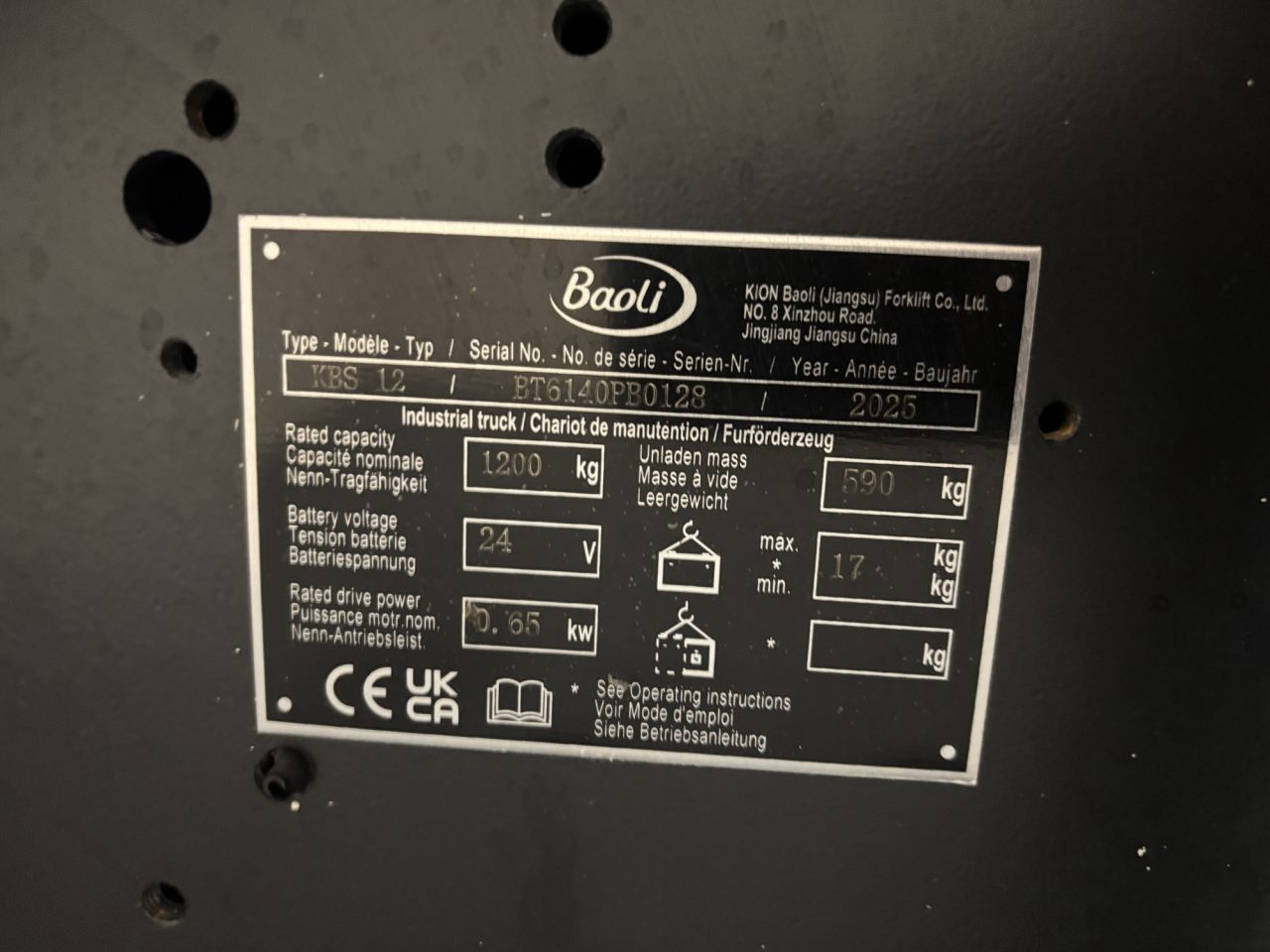 Baoli KBS12 stapelaar