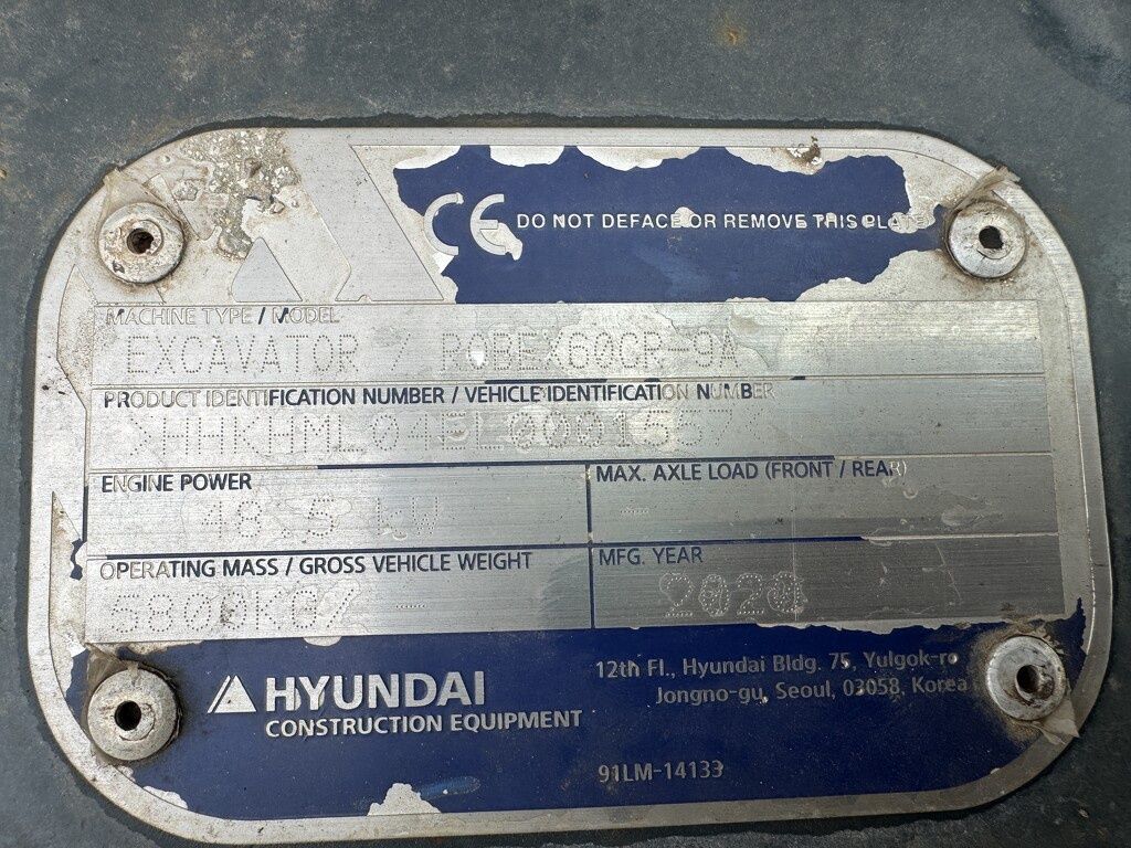 Huyndai ROBEX 60CR-9A ROBEX 60CR-9A