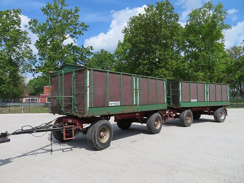 Kröger 2x Kröger HKD 18 Tonnen Dreiseitenkipper, HU+ 40 Km/H, Rollplane