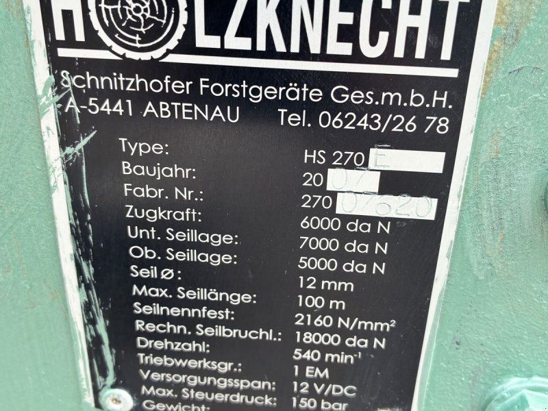 Holzknecht HS 270 E