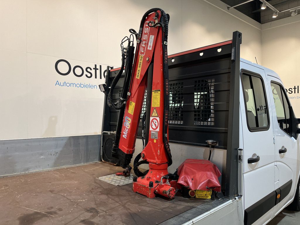 Renault Master 2.3 dCi 145 PK L3 Open Laadbak / Fassi Kraan / Euro 6 / Airco / Trekhaak / Cruise Control / 3-Zits / 65.000 KM !!