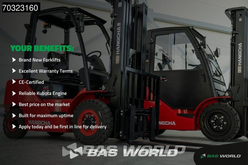 Hangcha CPCD25 FACTORY WARRANTY – KUBOTA ENGINE - CE