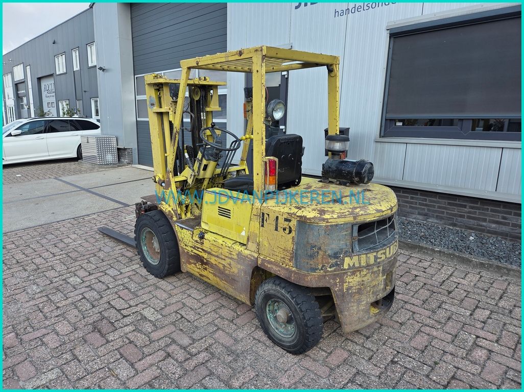 Mitsubishi FD25 diesel triplex4m+freelift+sideshift 198cm hoog