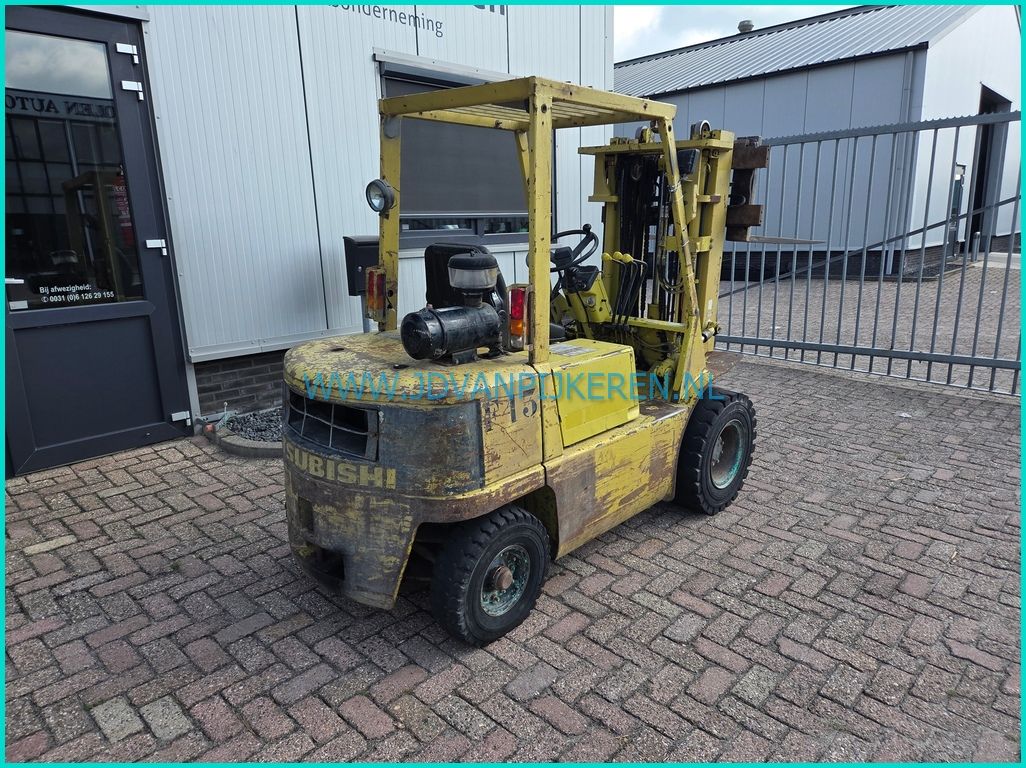 Mitsubishi FD25 diesel triplex4m+freelift+sideshift 198cm hoog