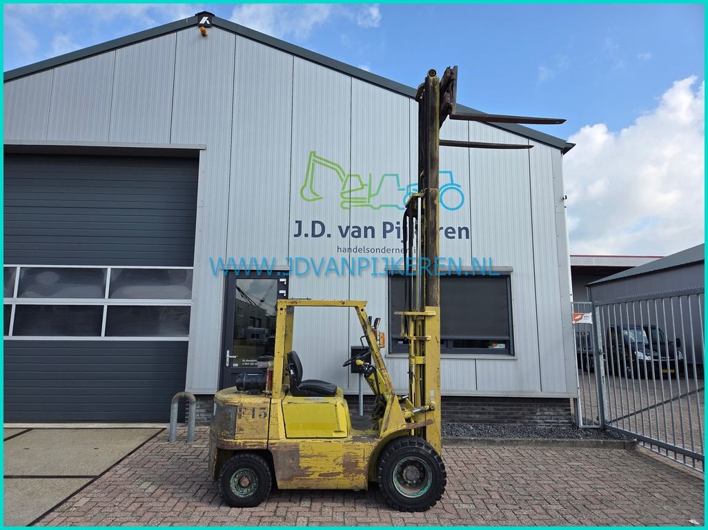 Mitsubishi FD25 diesel triplex4m+freelift+sideshift 198cm hoog