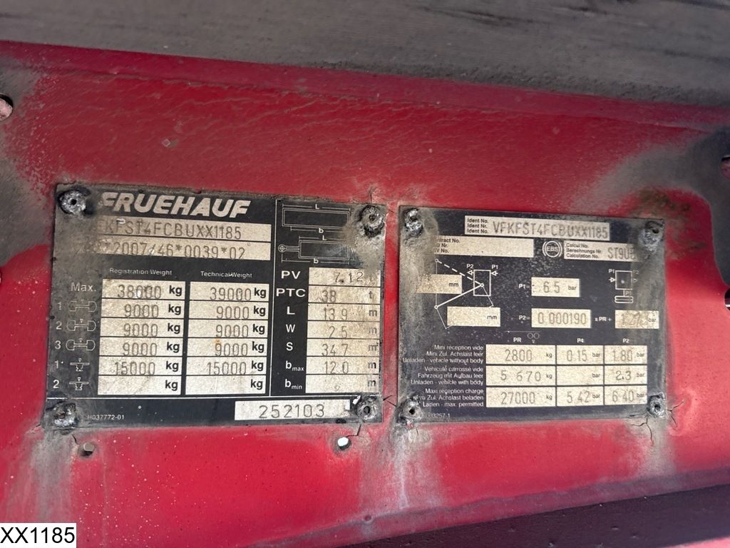 Fruehauf Tautliner Dhollandia
