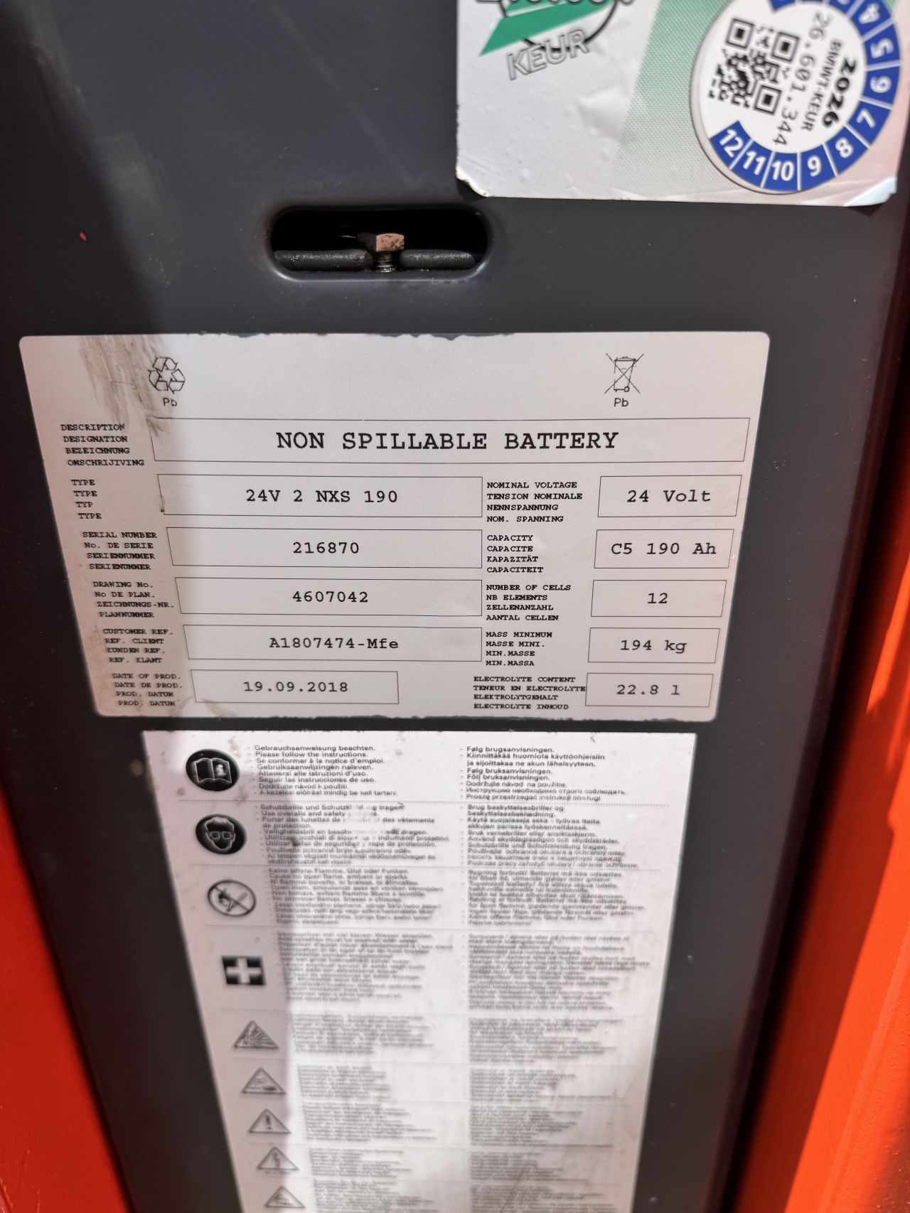 LINDE T16L / 2018 / 100 uur / hoogheffer / dubbele heffing
