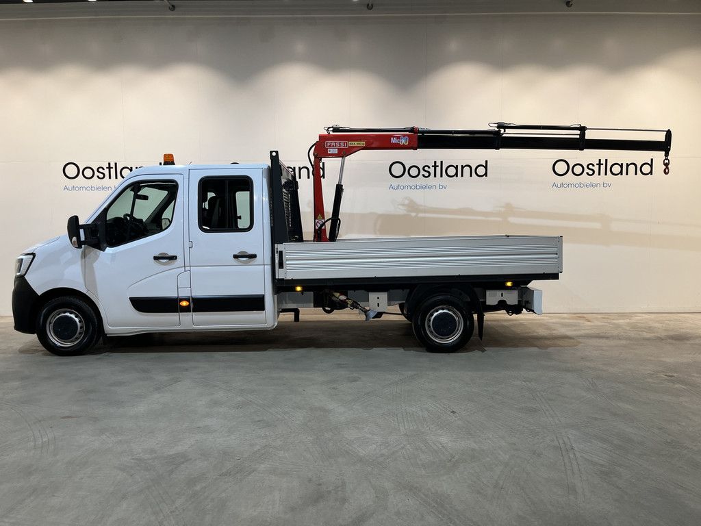 Renault Master 2.3 dCi 145 PK L3 Open Laadbak / Fassi Kraan / Euro 6 / Airco / Trekhaak / Cruise Control / 3-Zits / 55.000 KM !!