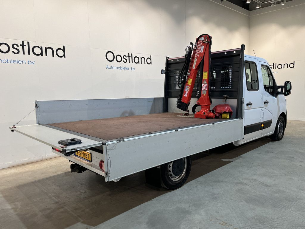 Renault Master 2.3 dCi 145 PK L3 Open Laadbak / Fassi Kraan / Euro 6 / Airco / Trekhaak / Cruise Control / 3-Zits / 55.000 KM !!