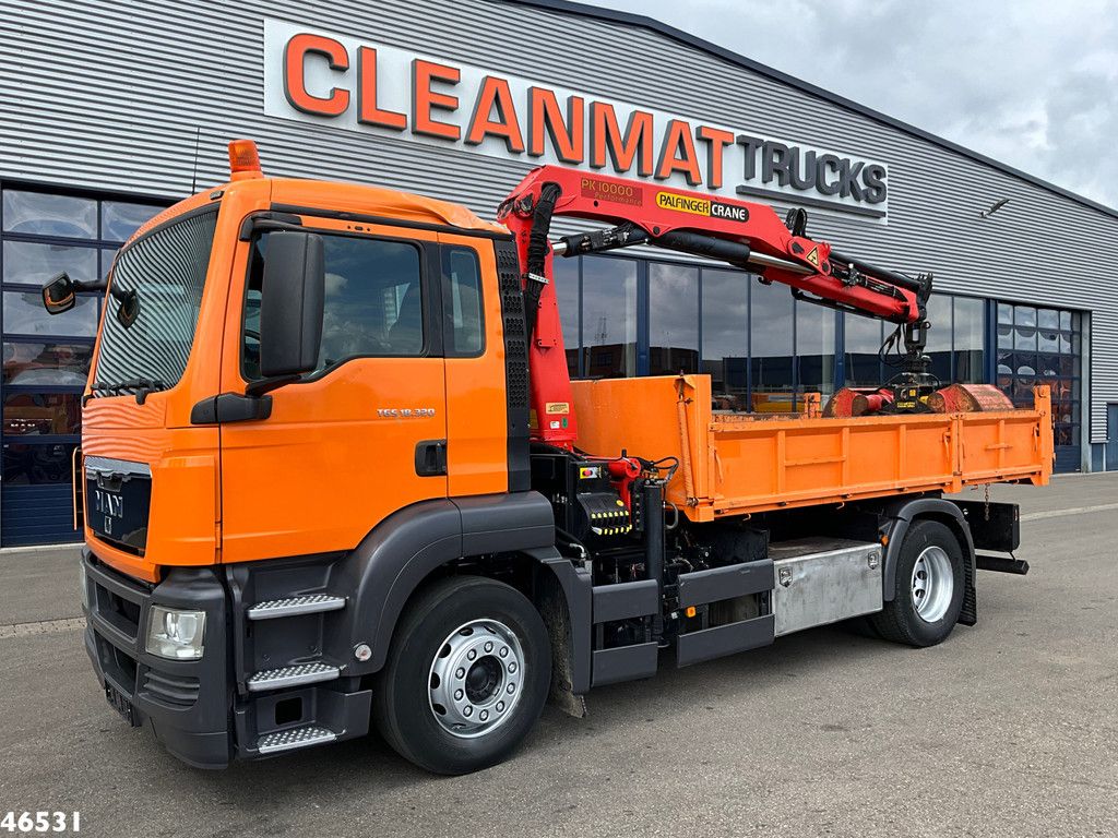 Man TGS 18.320 Manual Full steel Palfinger 10 Tonmeter laadkraan Just 122.040 km!
