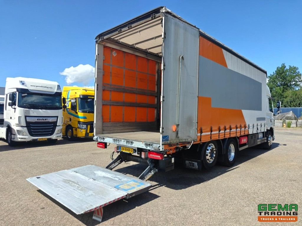 DAF CF 310 FAN 6x2/4 SpaceCab Euro6A - Curtainside box / Sliding roof 8.1m + 2000KG Under-slide ramp
