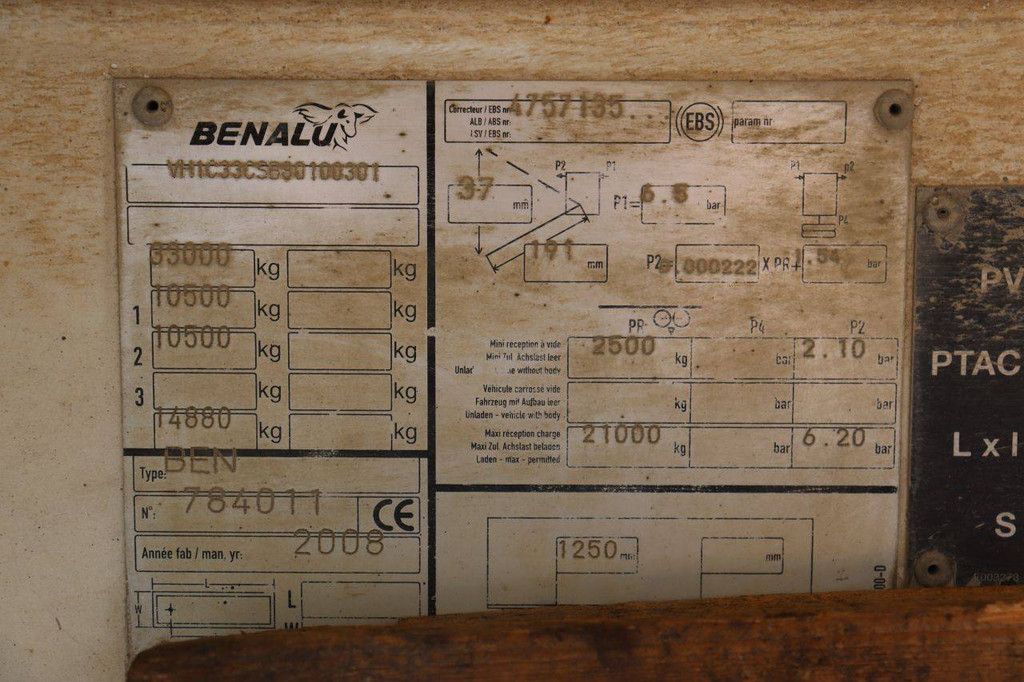 Benalu BEN 2008 Tipper Semi-trailer