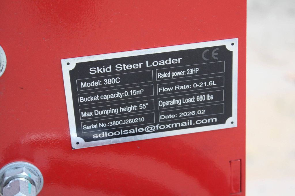 Skid steer loader 380C Petrol 2026