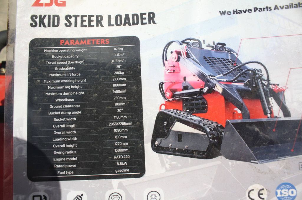 Skid steer loader ZJG ZL-380 / ZJ-380 Diesel 2026