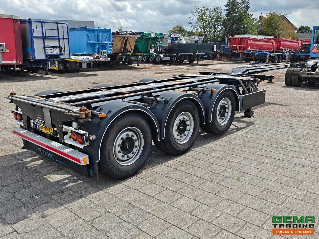 D-Tec FLEXITRAILER FT-LS-S Multi - 3x Uitschuifbaar - LiftAs - 4879KG - Valx SchijfRem - 3StuksOpVoorraad