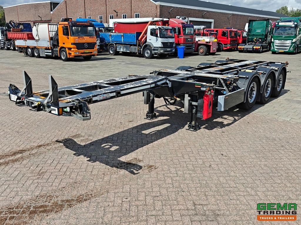 D-Tec FLEXITRAILER FT-LS-S Multi - 3x Uitschuifbaar - LiftAs - 4879KG - Valx SchijfRem - 3StuksOpVoorraad