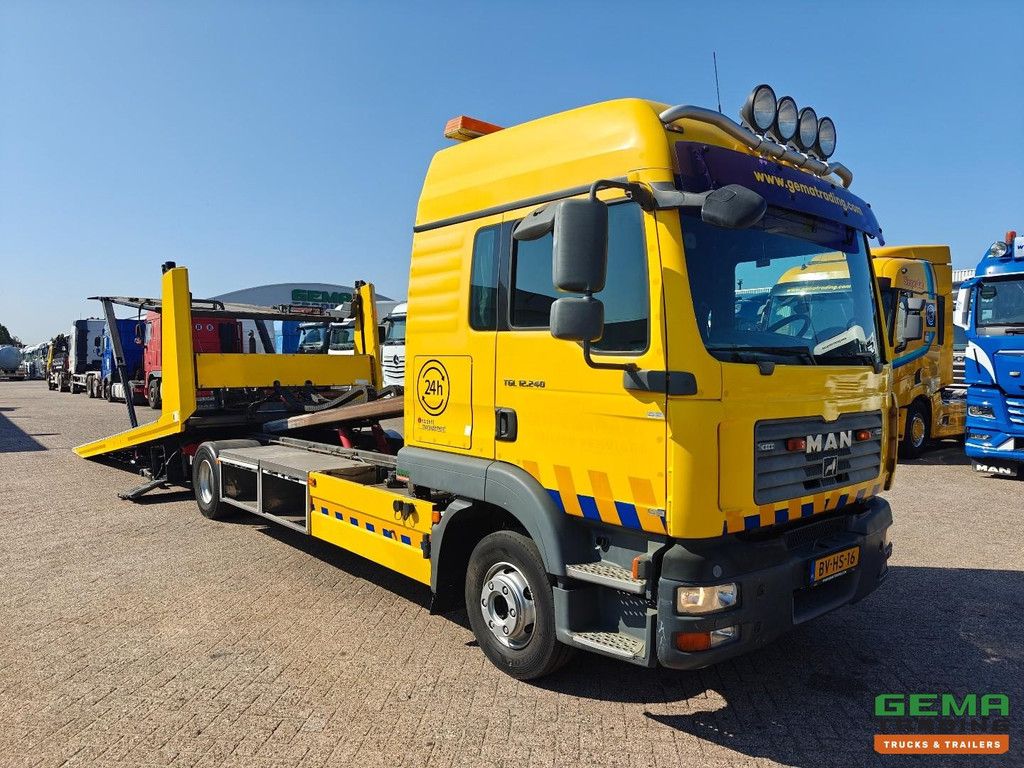 MAN TGL 12.240 4X2 BL DubbelCab (6pers) Euro4 - Falkom Fas6000 1+1 + AfstandBediening + Bril 2250 KG + Lier - VangMuilKoppeling