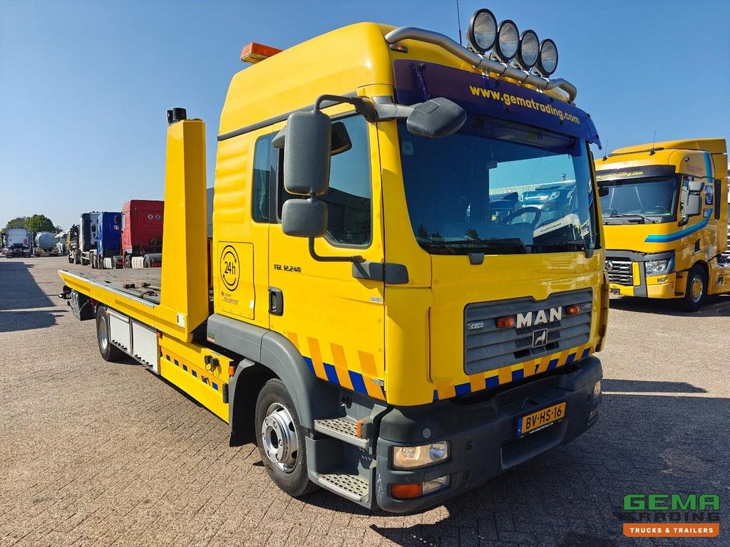 MAN TGL 12.240 4X2 BL DubbelCab (6pers) Euro4 - Falkom Fas6000 1+1 + AfstandBediening + Bril 2250 KG + Lier - VangMuilKoppeling