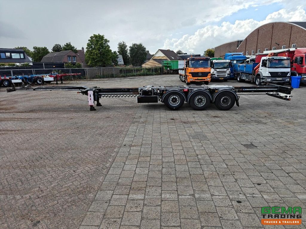 Pacton TXC343 MULTI - ADR - Edelstahl-Auffangwanne, 3-fach ausziehbar - Valx-Scheibenbremse - Liftachse - 5295 kg