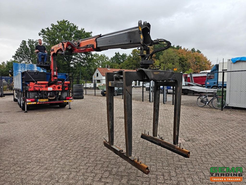 MAN TGX 26.480 8X2-6BL Schlafkabine Euro5 – Offene Ladefläche 6,15 m + Palfinger PK16001L + KinsHofer Greifer 1600 kg