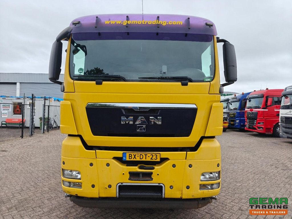 MAN TGX 26.480 8X2-6BL Schlafkabine Euro5 – Offene Ladefläche 6,15 m + Palfinger PK16001L + KinsHofer Greifer 1600 kg