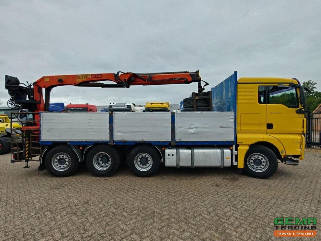 MAN TGX 26.480 8X2-6BL Schlafkabine Euro5 – Offene Ladefläche 6,15 m + Palfinger PK16001L + KinsHofer Greifer 1600 kg