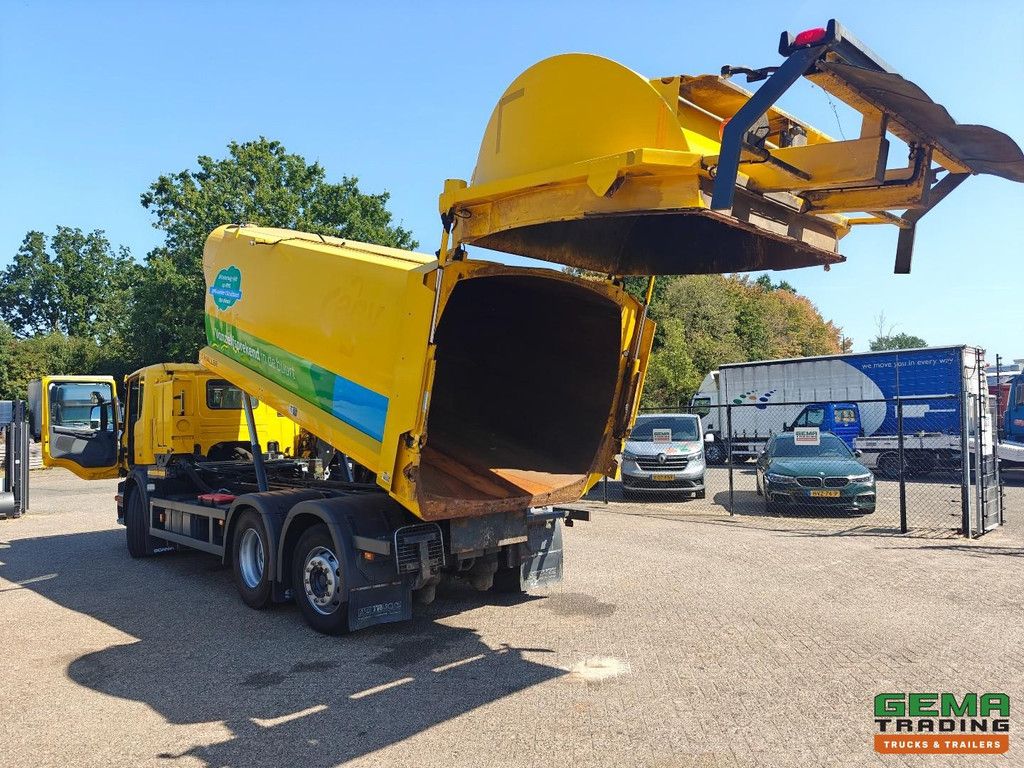 Scania P280 6x2/4 Tageskabine Euro 5 – Haller Seitenlader SLF 22 m³ – Lifter 01602 – 360&deg;-Kamera