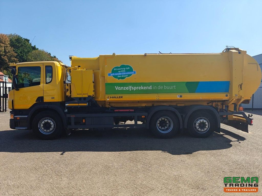 Scania P280 6x2/4 Tageskabine Euro 5 – Haller Seitenlader SLF 22 m³ – Lifter 01602 – 360&deg;-Kamera