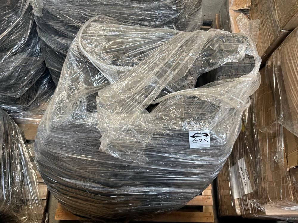 Super Soco Cux handlebars, spoilers, hand brakes, pallet of unused helmets, controllers (12x)