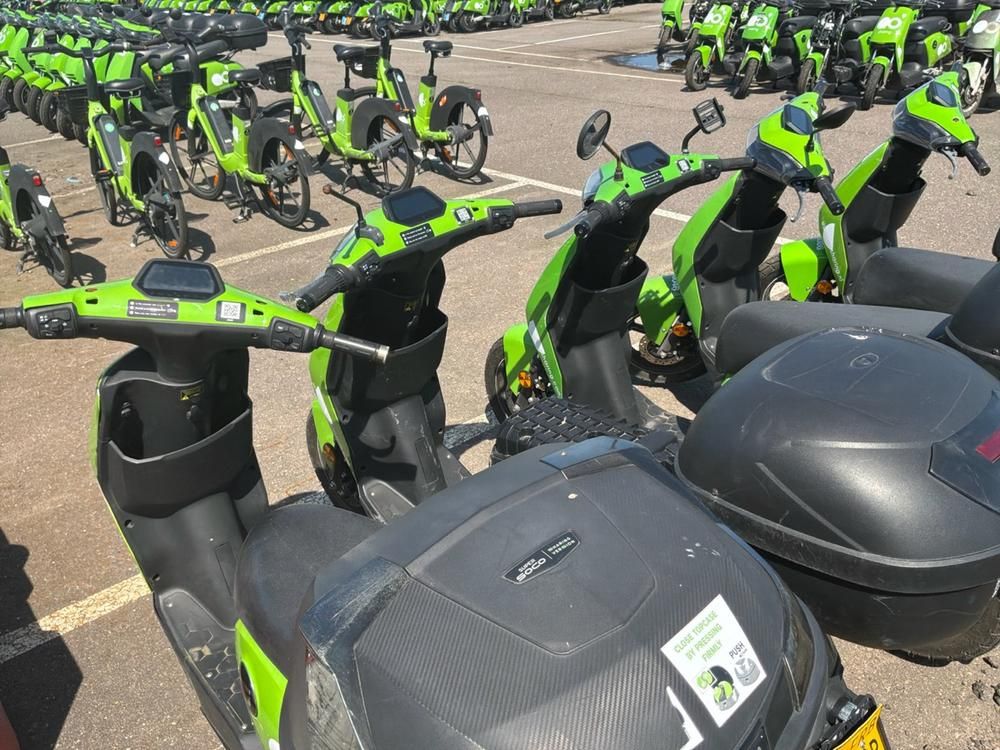 Super SOCO CUx electric fixer upper scooters (5x)