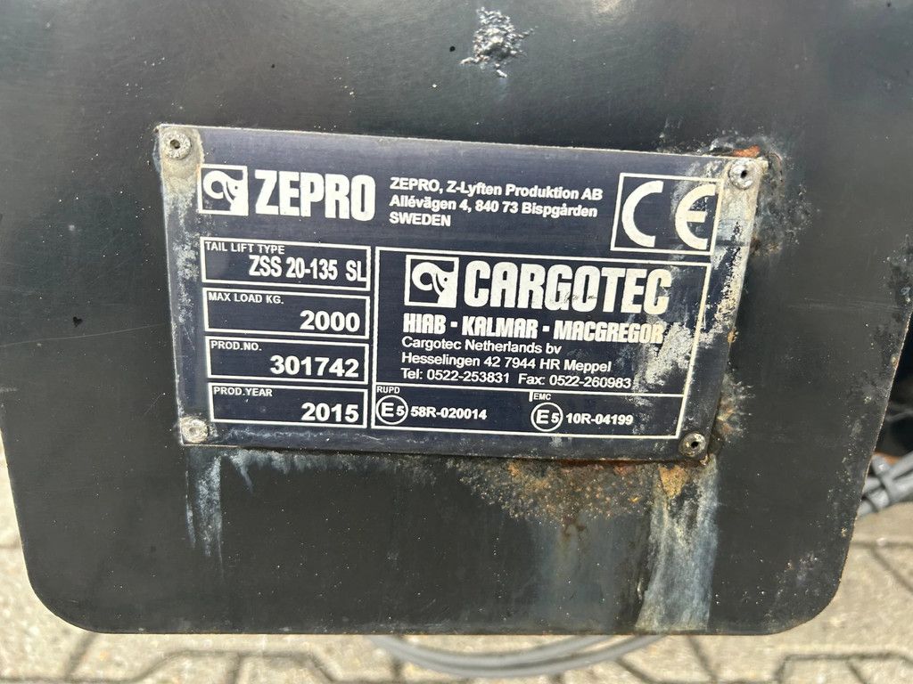 Scania ZEPRO | 2000 KG | 2015