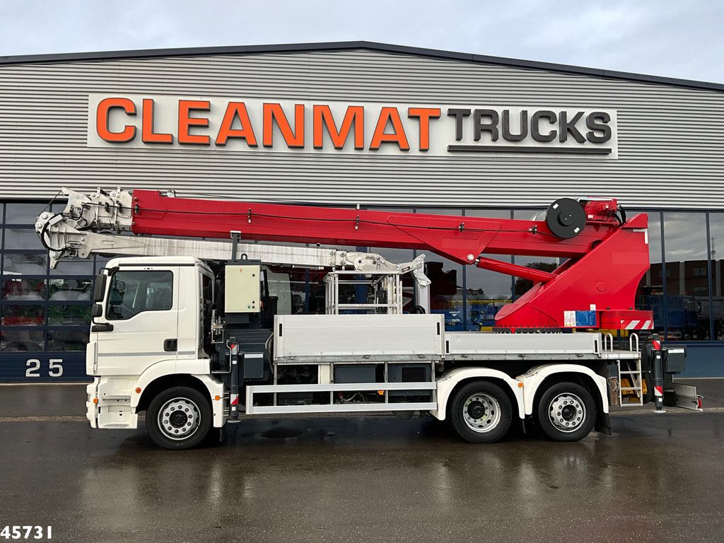 MAN TGM 26.320 Euro 6 Bocker hoogwerker met Jib 46 meter Just 33.833 km!