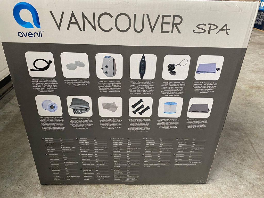 Jacuzzi/Spa AVENLI JILONG Vancouver 4 persons 2025 New