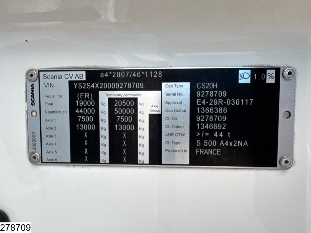 Scania S 500 EURO 6, Retarder, Standairco