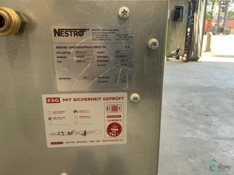 Schleifstaubabsaugtische Nestro Nast 24 2021