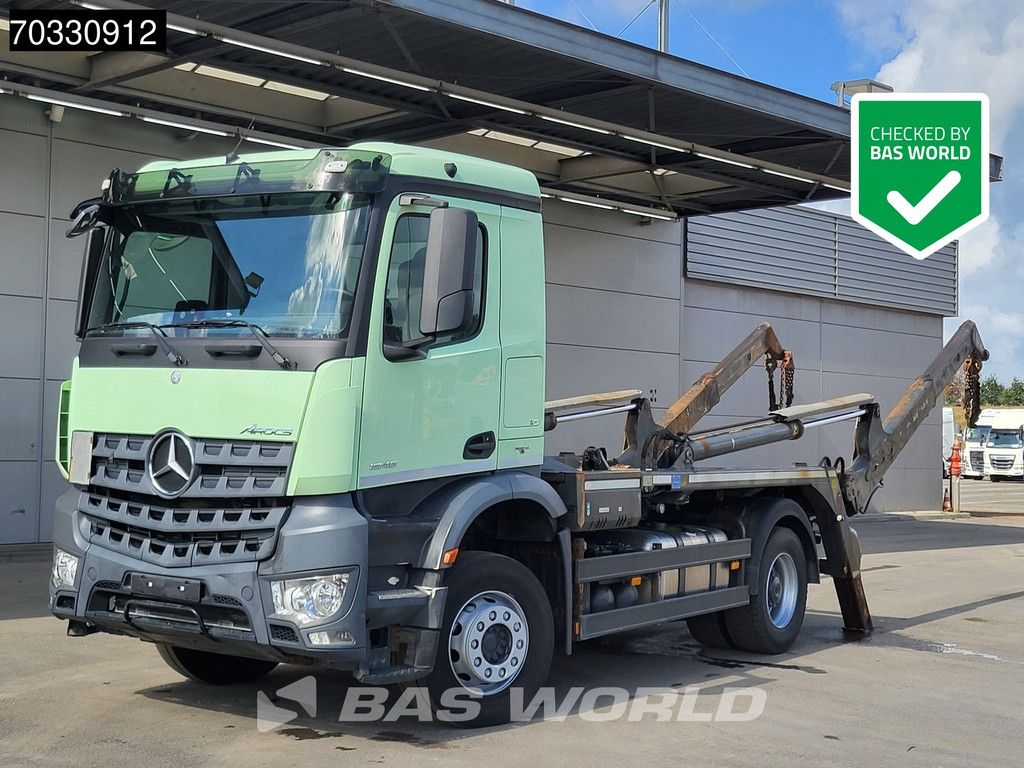Mercedes Arocs 1845 4X2 Meiller AK12LT skiploader Automatic Retarder Euro 6