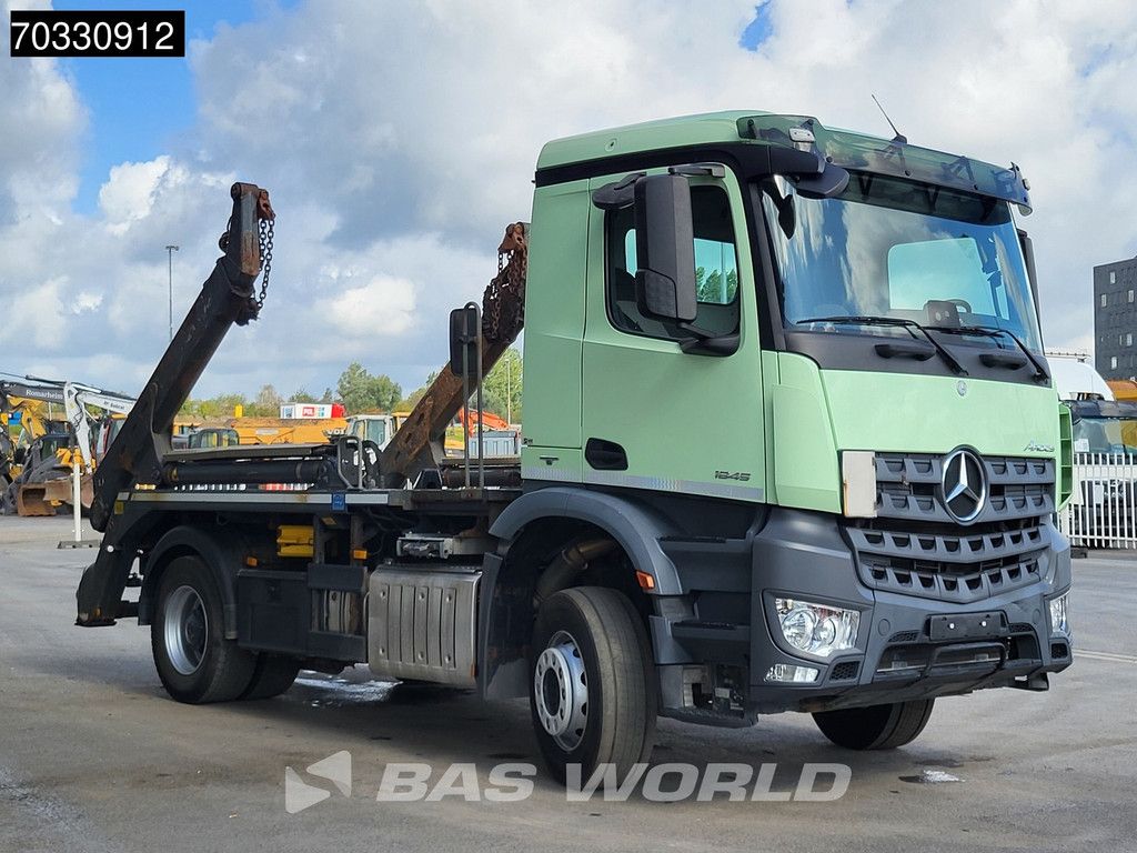 Mercedes Arocs 1845 4X2 Meiller AK12LT skiploader Automatic Retarder Euro 6