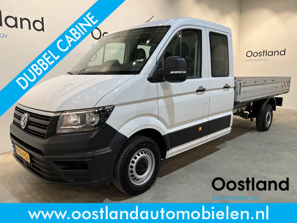Volkswagen Crafter 35 2.0 TDI L4 DC Dubbel Cabine RWD 140 PK Open Laadbak / Euro 6 / Trekhaak 3.000 KG / Airco / Camera / CarPlay / Navigatie