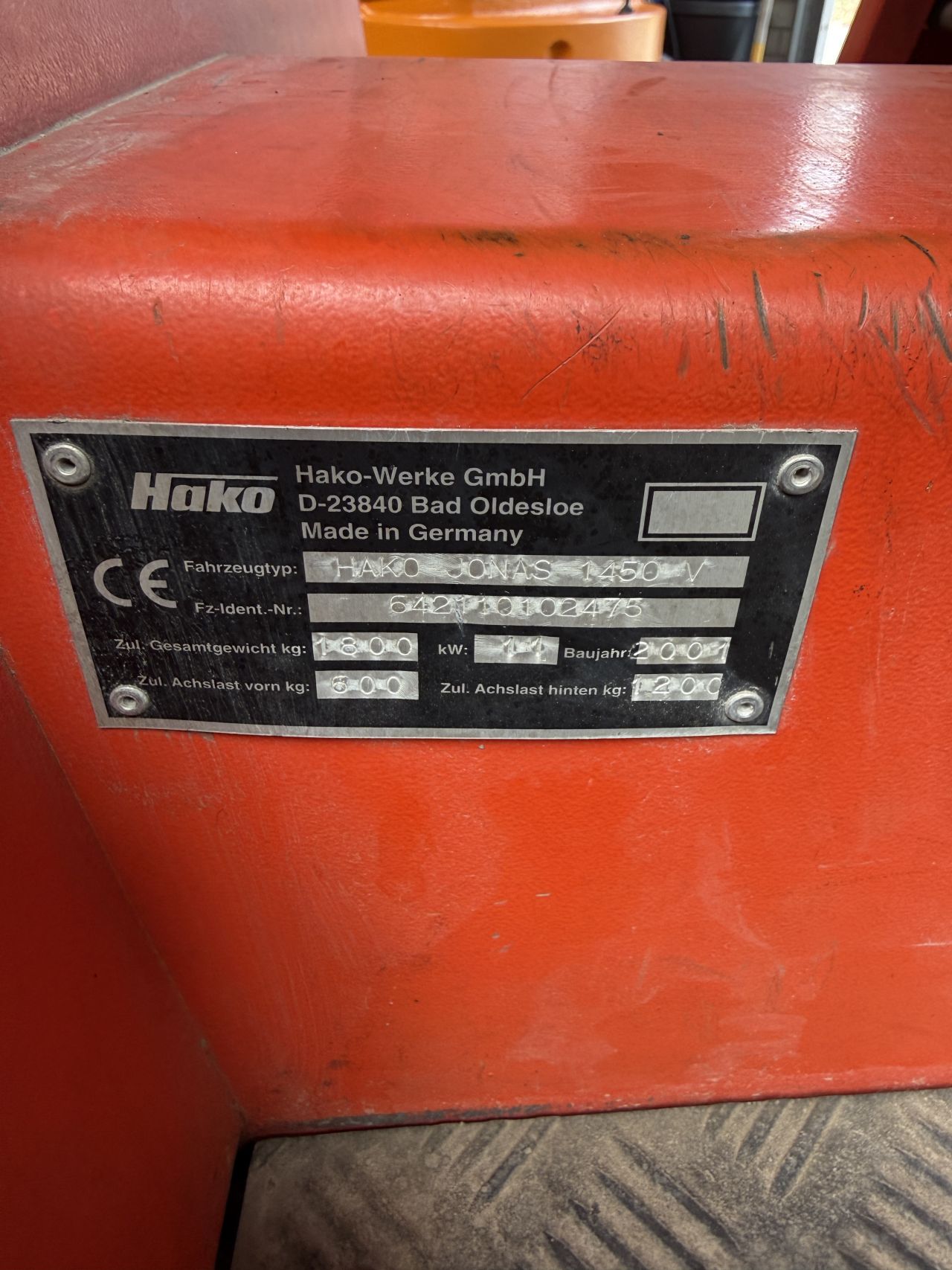Hako veegzuig machine