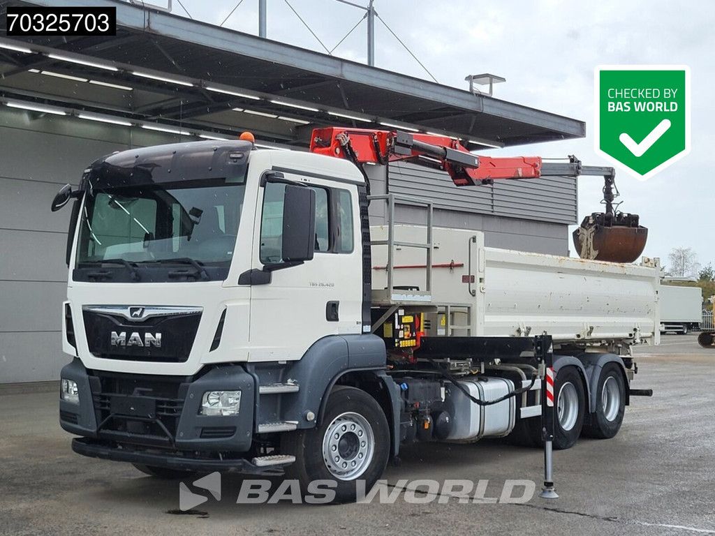 MAN TGS TGS 26.420 6X4 FASSI F165AZ.0.22 E-ACTIVE crane 2-way tipper Automatic Euro 6