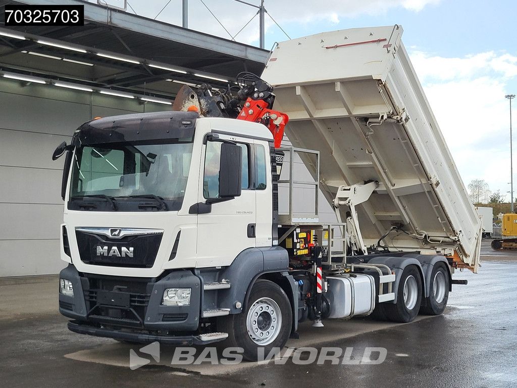 MAN TGS TGS 26.420 6X4 FASSI F165AZ.0.22 E-ACTIVE crane 2-way tipper Automatic Euro 6