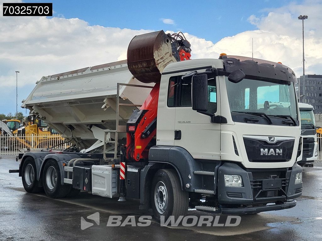 MAN TGS TGS 26.420 6X4 FASSI F165AZ.0.22 E-ACTIVE crane 2-way tipper Automatic Euro 6