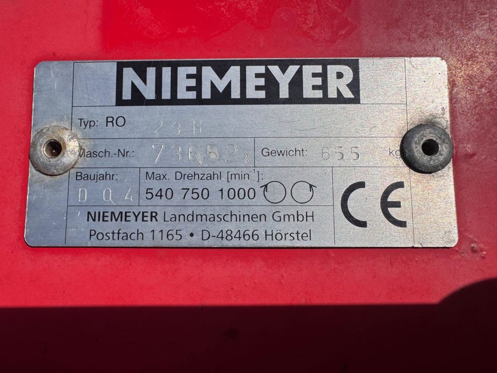 Niemeyer Niemeyer trommelmaaier RO 230 H