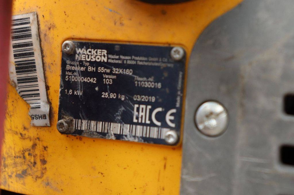 Abbruchhammer Wacker Neuson BH 55rw 32X160 Benzin 1,6 kW 2019