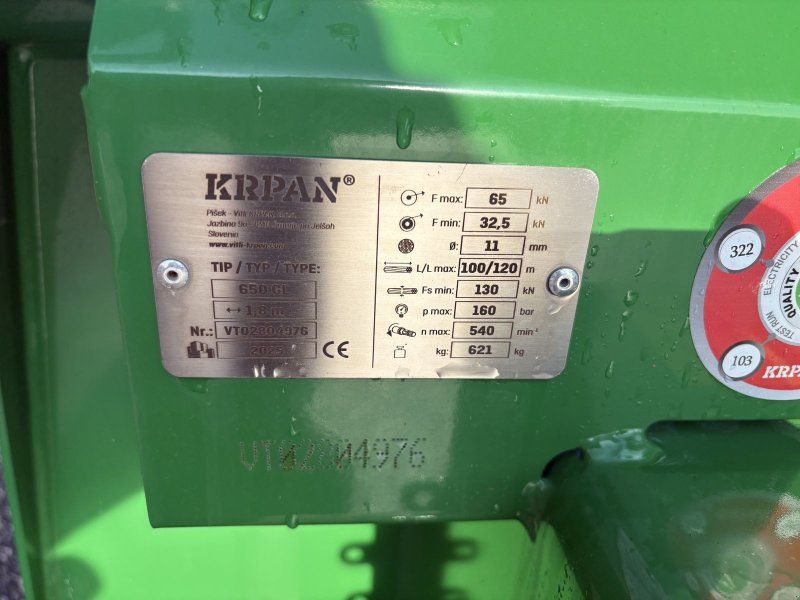 Krpan 650 GL 1,80m