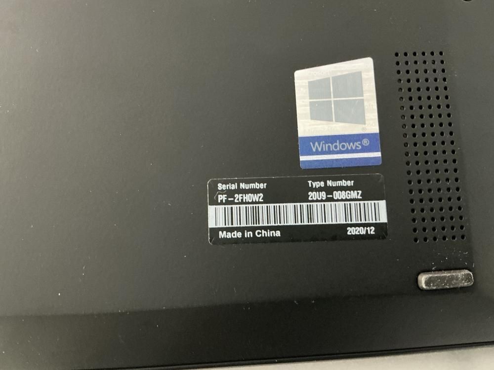 2020 Lonovo ThinkPad X1 Carbon Gen 8 Laptop